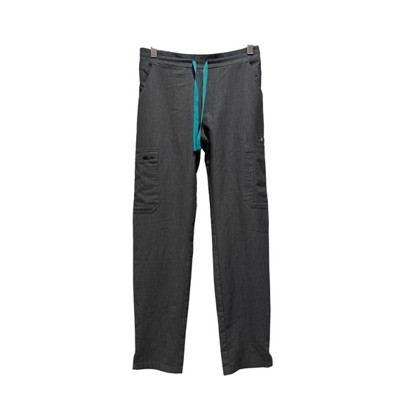 Figs Pants - FIGS Technical Kade Scrub Pants Women's Charcoal Grey Cargo Drawstring XXS